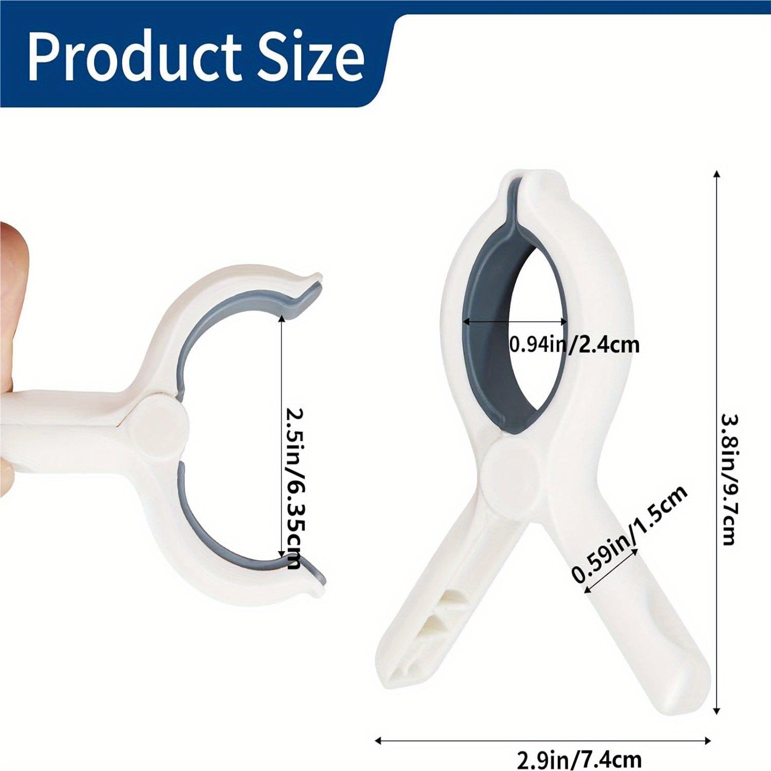 12 Pack Heavy Duty Plastic Beach Towel Clips for Drying Clothes and Securing Towels