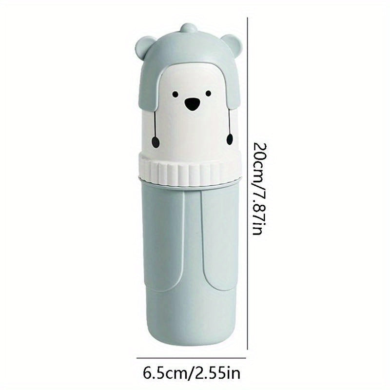 Travel Toothbrush Holder Portable Toothpaste Case For Camping Business Trips Blue Pink Gray