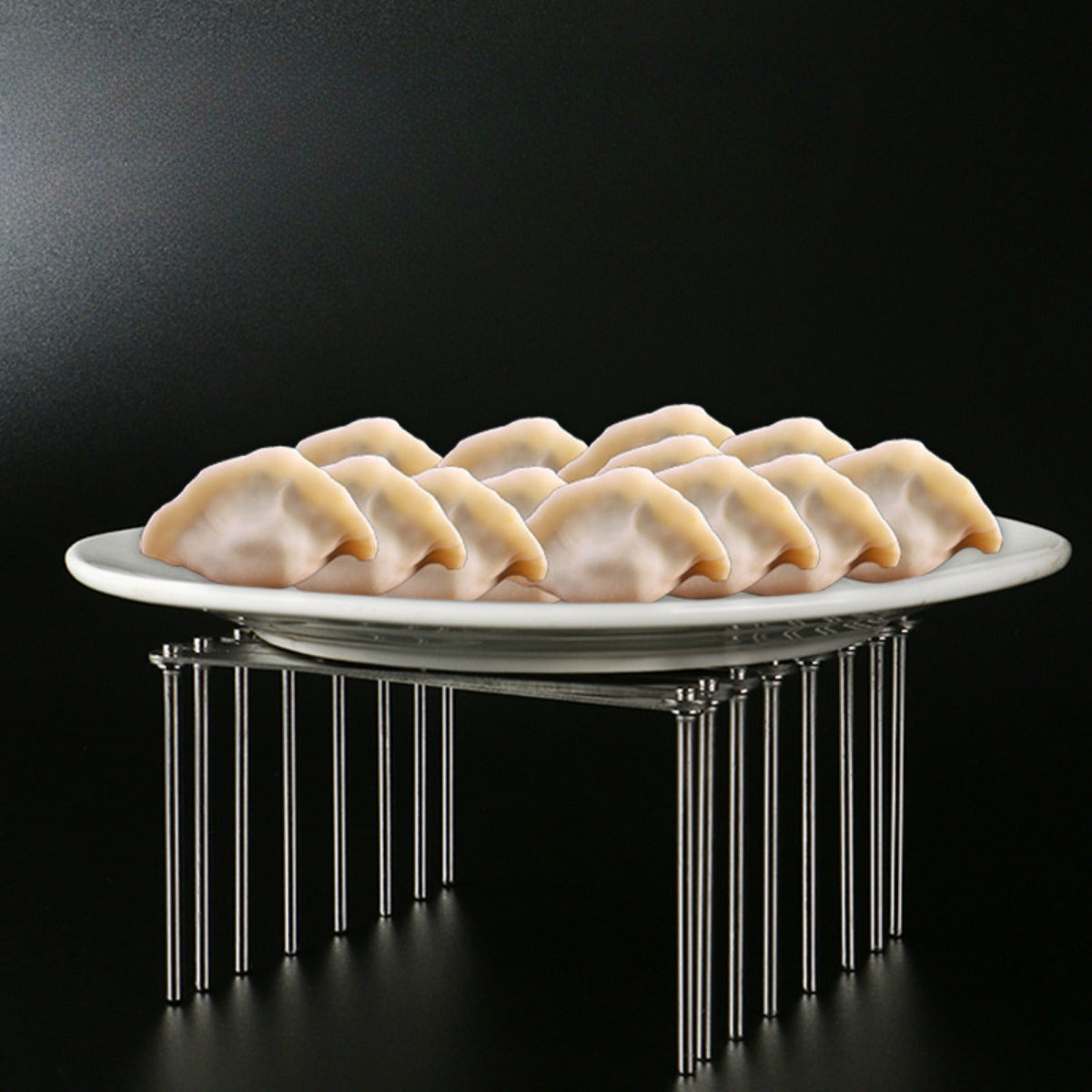 Noxush po'latdan yasalgan idish tokchasi - oshxona stoli, shkaf va raflar uchun tortiladigan ko'p maqsadli saqlash tashkilotchisi - plastinkalar, qozon qopqog'i va kesish taxtalari uchun vertikal quritish tokchasi - oshxona tashkiloti yechimi