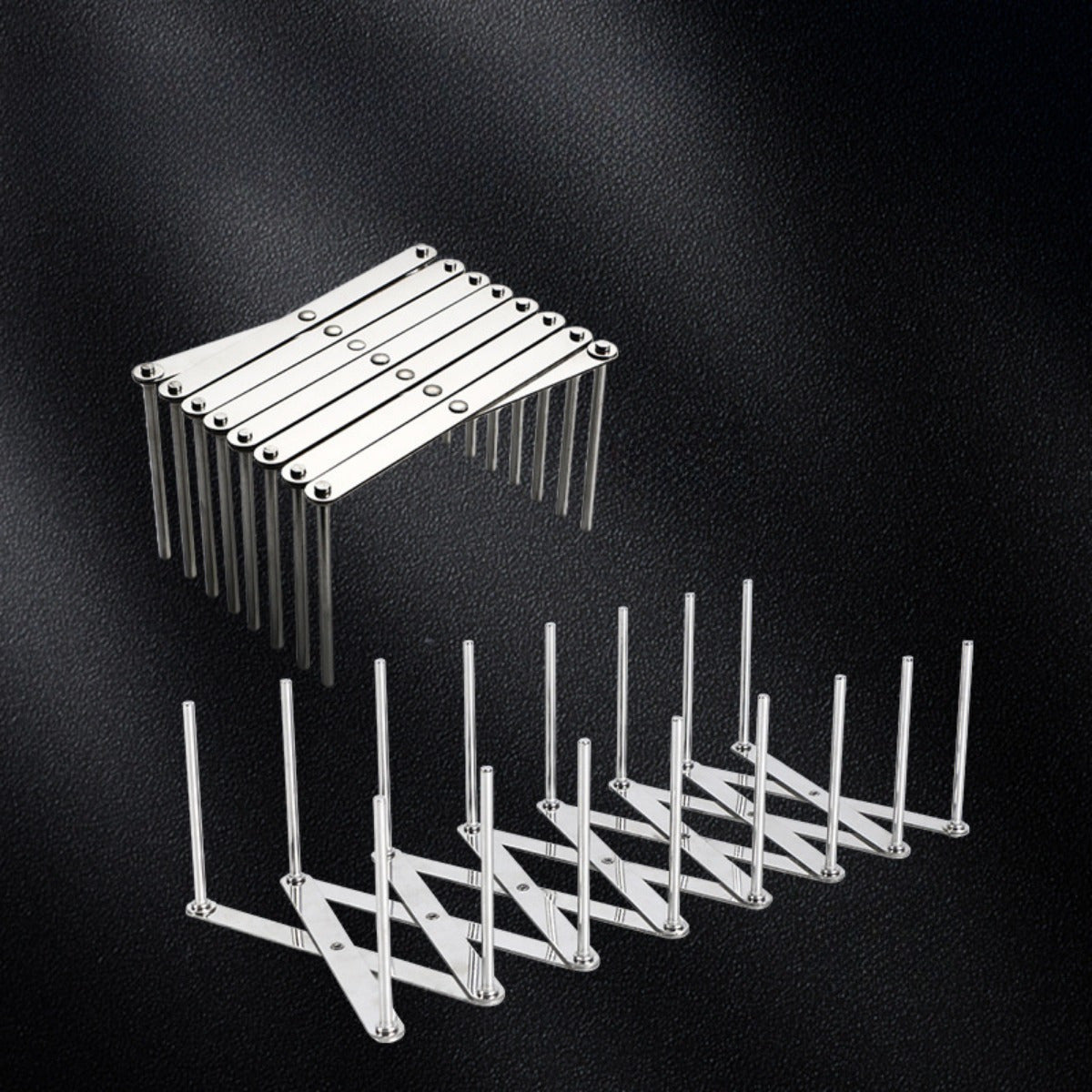 Noxush po'latdan yasalgan idish tokchasi - oshxona stoli, shkaf va raflar uchun tortiladigan ko'p maqsadli saqlash tashkilotchisi - plastinkalar, qozon qopqog'i va kesish taxtalari uchun vertikal quritish tokchasi - oshxona tashkiloti yechimi