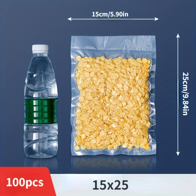 50-100 Pieces BPA-Free Vacuum Sealer Bags Textured Durable Food Storage