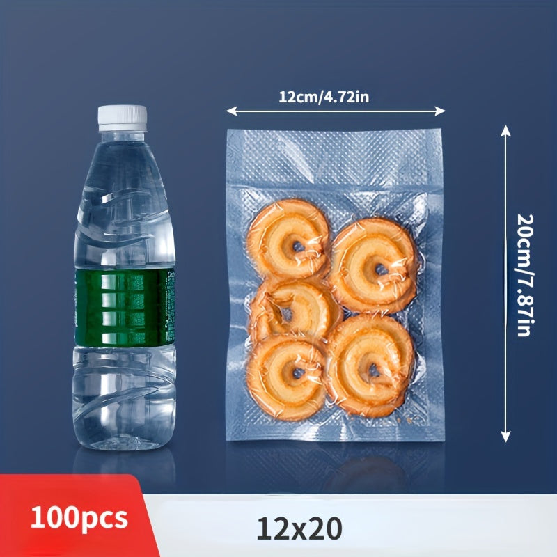 50-100 Pieces BPA-Free Vacuum Sealer Bags Textured Durable Food Storage