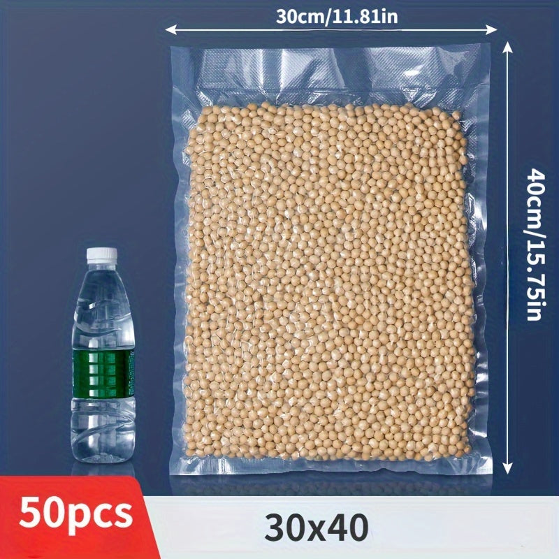 50-100 Pieces BPA-Free Vacuum Sealer Bags Textured Durable Food Storage