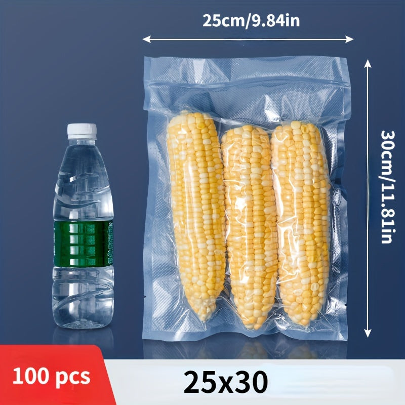 50-100 Pieces BPA-Free Vacuum Sealer Bags Textured Durable Food Storage
