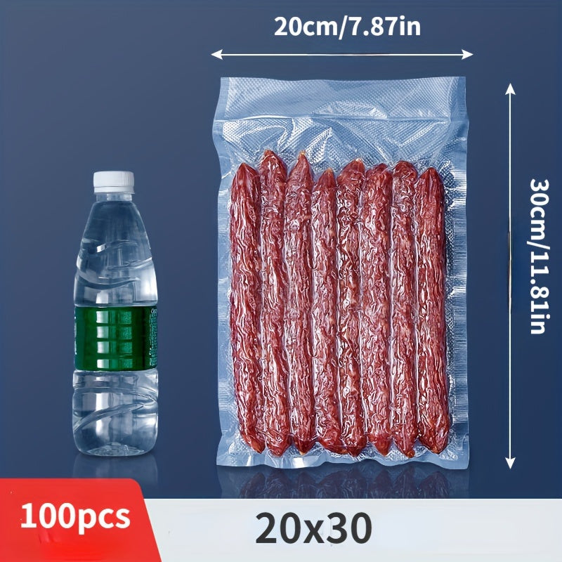 50-100 Pieces BPA-Free Vacuum Sealer Bags Textured Durable Food Storage