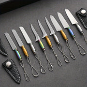 Mini Stainless Steel Keychain Knife for Camping and Fishing Portable Tool
