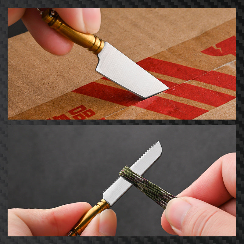 Mini Stainless Steel Keychain Knife for Camping and Fishing Portable Tool