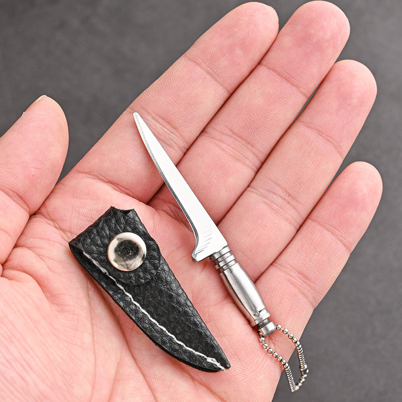 Mini Stainless Steel Keychain Knife for Camping and Fishing Portable Tool