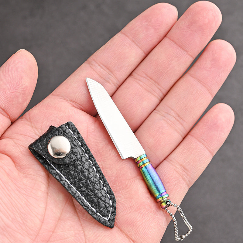 Mini Stainless Steel Keychain Knife for Camping and Fishing Portable Tool