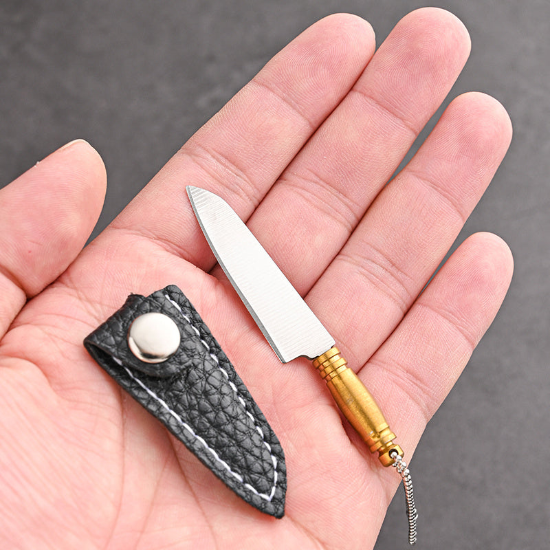 Mini Stainless Steel Keychain Knife for Camping and Fishing Portable Tool