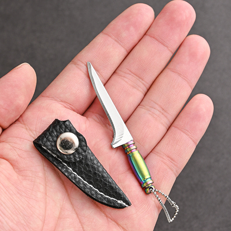 Mini Stainless Steel Keychain Knife for Camping and Fishing Portable Tool