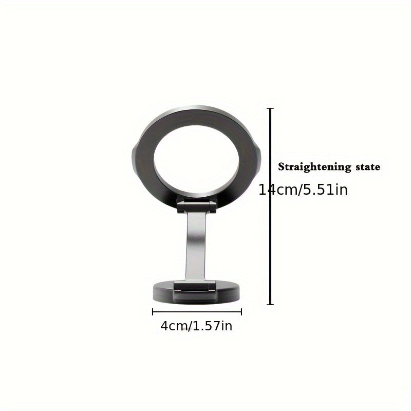Universal Magnetic Car Phone Mount with 20 Magnets, 360° Rotation, Gunmetal