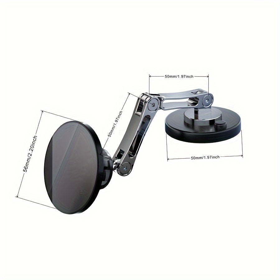Universal Magnetic Car Phone Holder Aluminum Mount with 360° Rotation