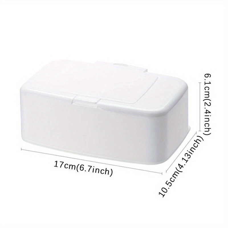 Portable Wet Wipes Dispenser Storage Box with Lid for Travel and Home