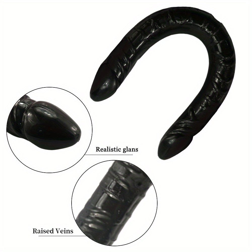 Unisex silikonli ikki boshli ajdar masturbatori 33.5cm, bir nechta ranglarda