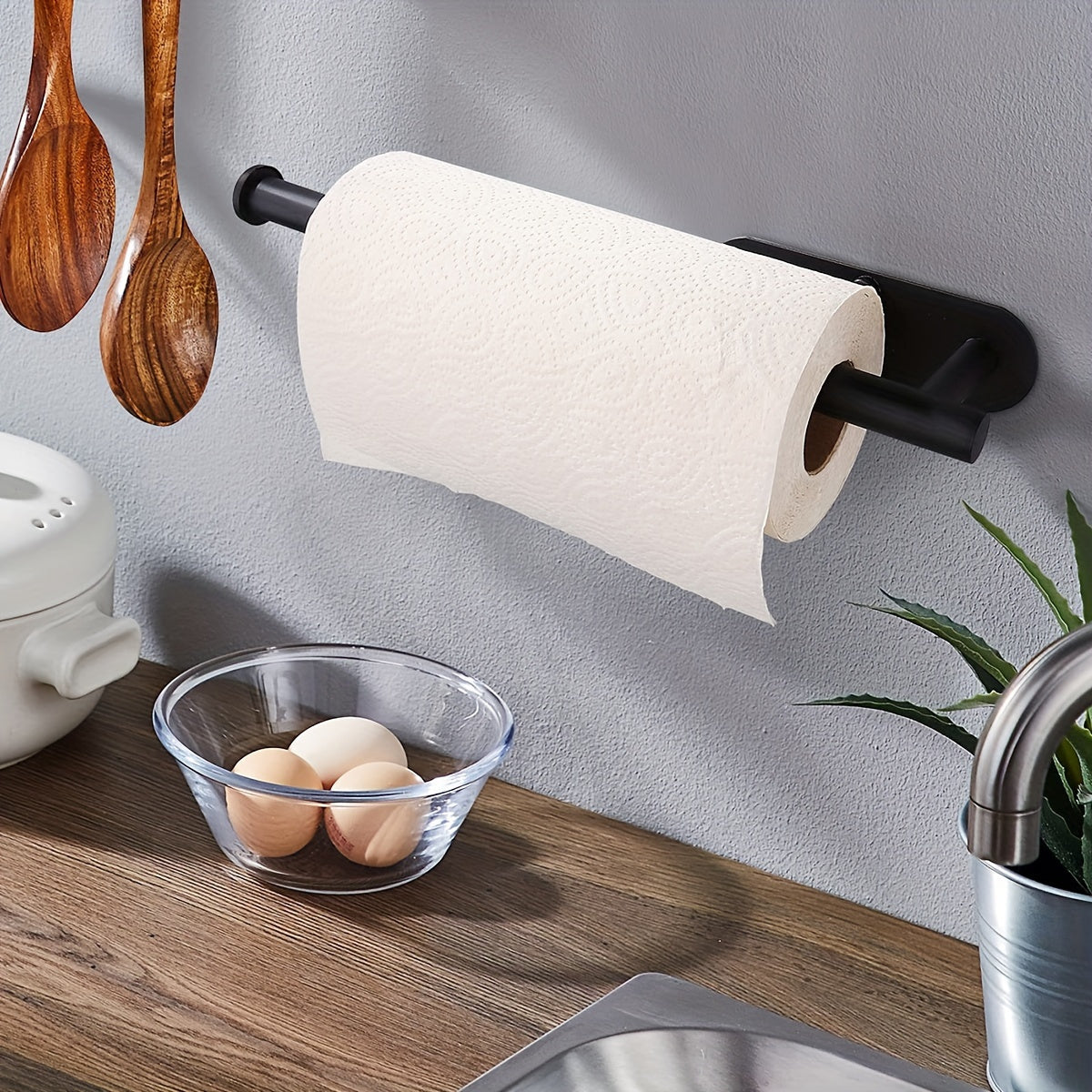 Stainless Steel Wall-Mounted Paper Towel Holder with Multiple Roll Storage