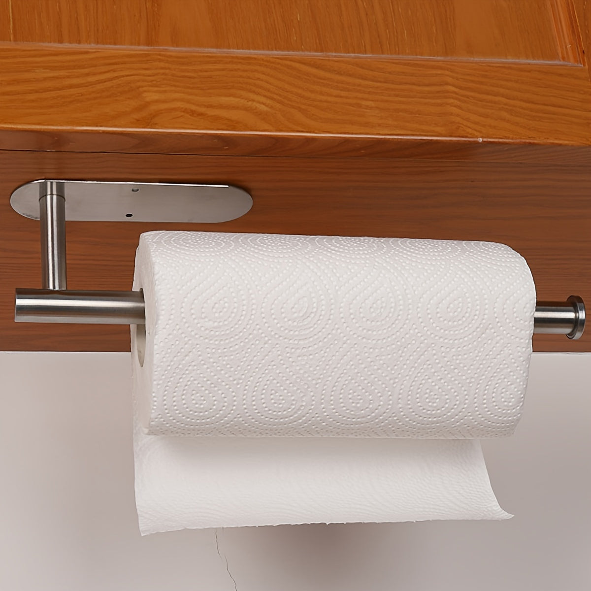 Stainless Steel Wall-Mounted Paper Towel Holder with Multiple Roll Storage
