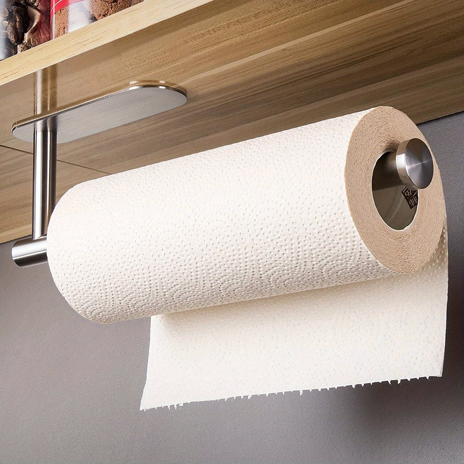 Stainless Steel Wall-Mounted Paper Towel Holder with Multiple Roll Storage