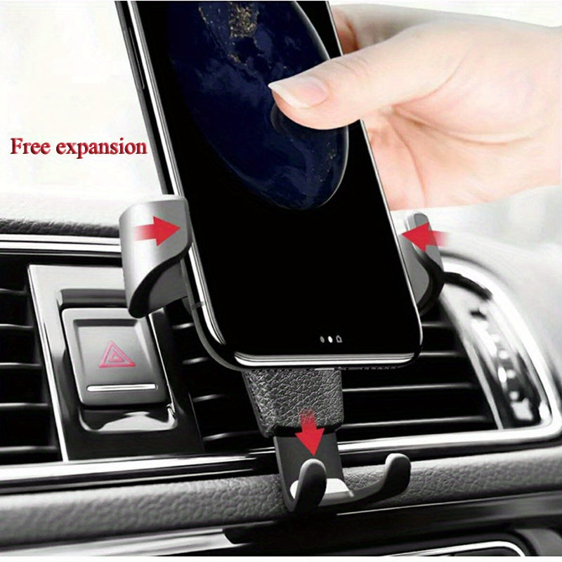 Soporte universal para teléfono de coche de material ABS, clip de ventilación, soporte para navegación