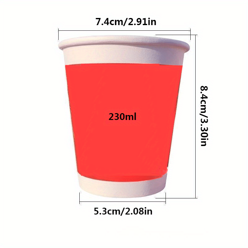 Set of 50 Pink Cartoon Pattern Paper Cups for Parties Picnics Camping and Home Use