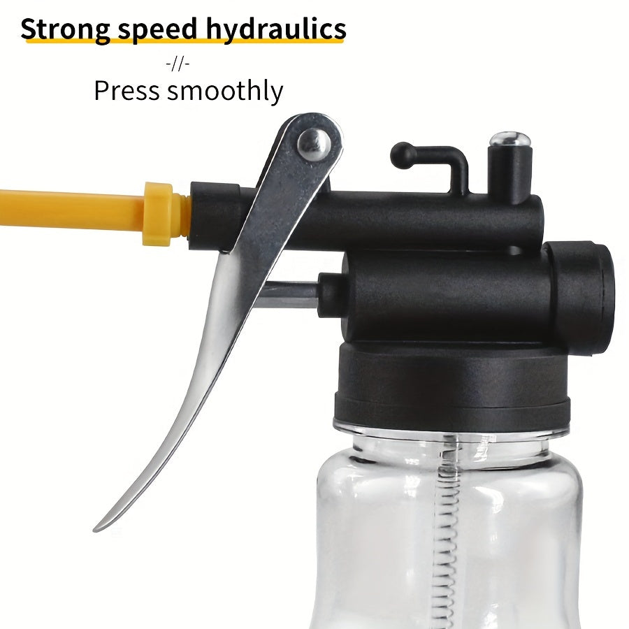 High-Pressure Transparent Oil Bottle with Copper Tip Nozzle for Gasoline and Diesel Engines