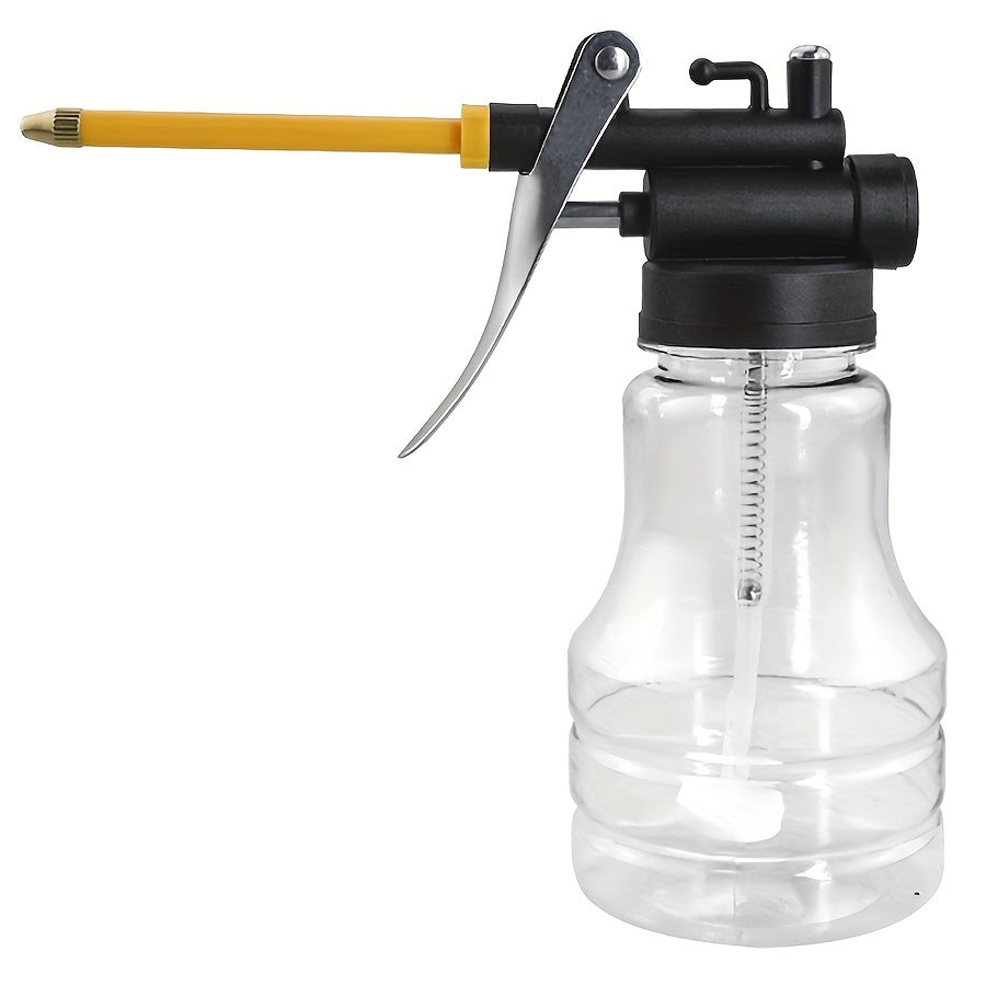 High-Pressure Transparent Oil Bottle with Copper Tip Nozzle for Gasoline and Diesel Engines