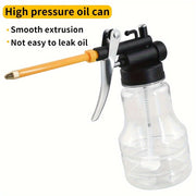 High-Pressure Transparent Oil Bottle with Copper Tip Nozzle for Gasoline and Diesel Engines