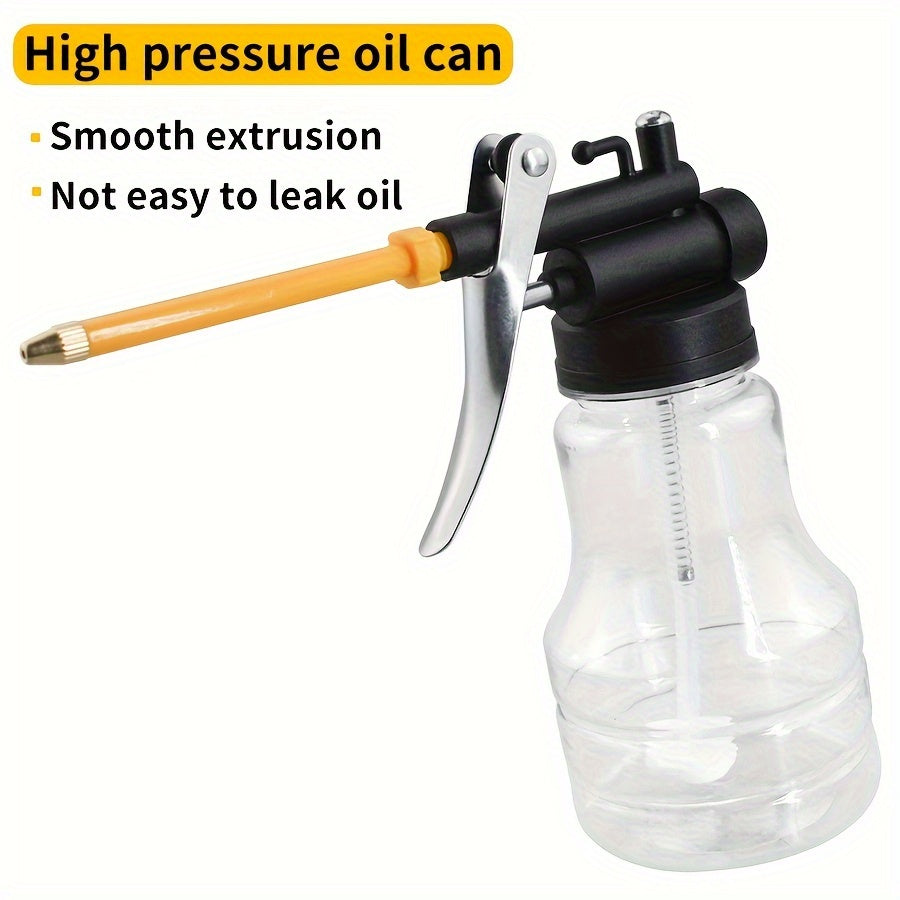 High-Pressure Transparent Oil Bottle with Copper Tip Nozzle for Gasoline and Diesel Engines