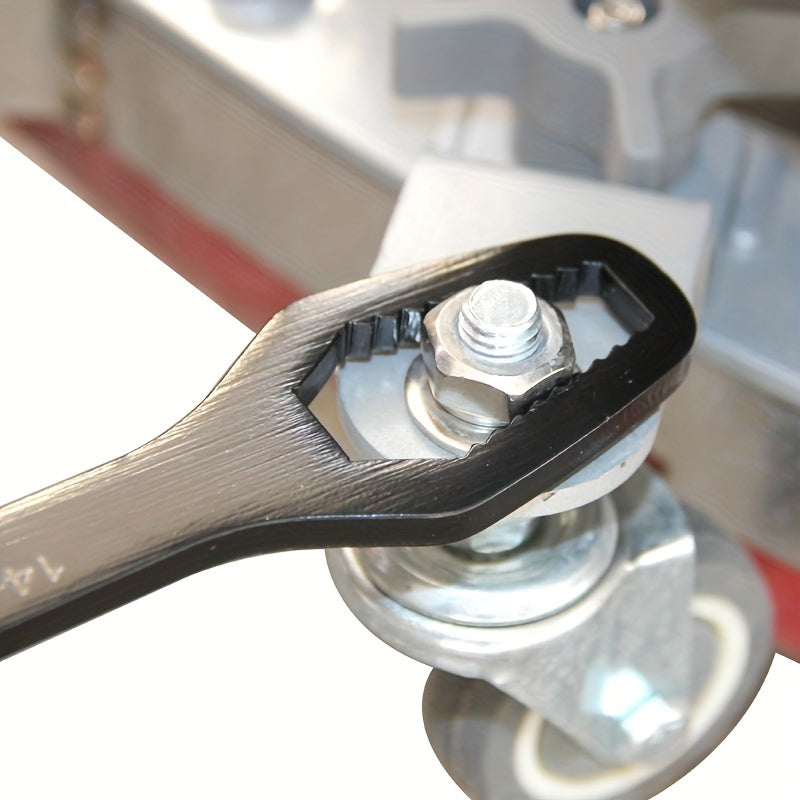 Двухсторонний регулируемый гаечный ключ с самозатягивающимся универсальным инструментом для ремонта для использования внутри и снаружи