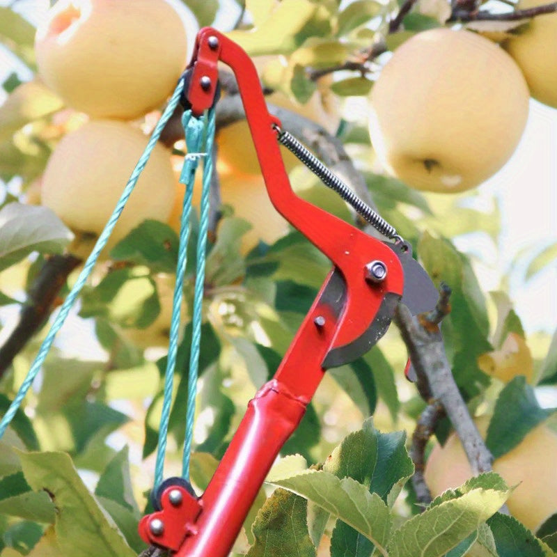 Modern Fruit Picker with Extension Rope and Pruning Shears for Home Use