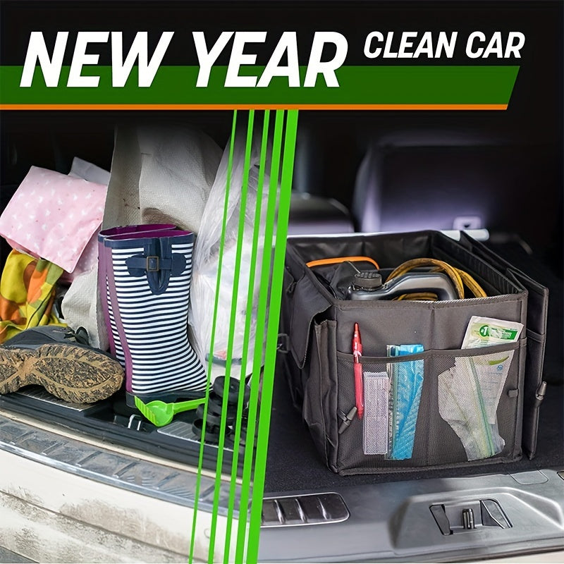 Unisex Car Trunk Storage Box Plastic Practical Organizer Large Capacity