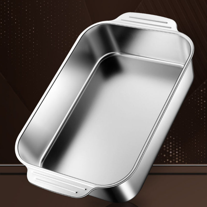 BAIJL Stainless Steel Baking Tray & Broiler Pan: Induksiyaga mos keladigan, teng pishirish uchun chuqur idish dizayni. Pech va gaz plitasiga mos, bardoshli va oson tozalanadigan. Grill qilish uchun zarur bo'lgan mahsulotlar, chiroyli dizaynda