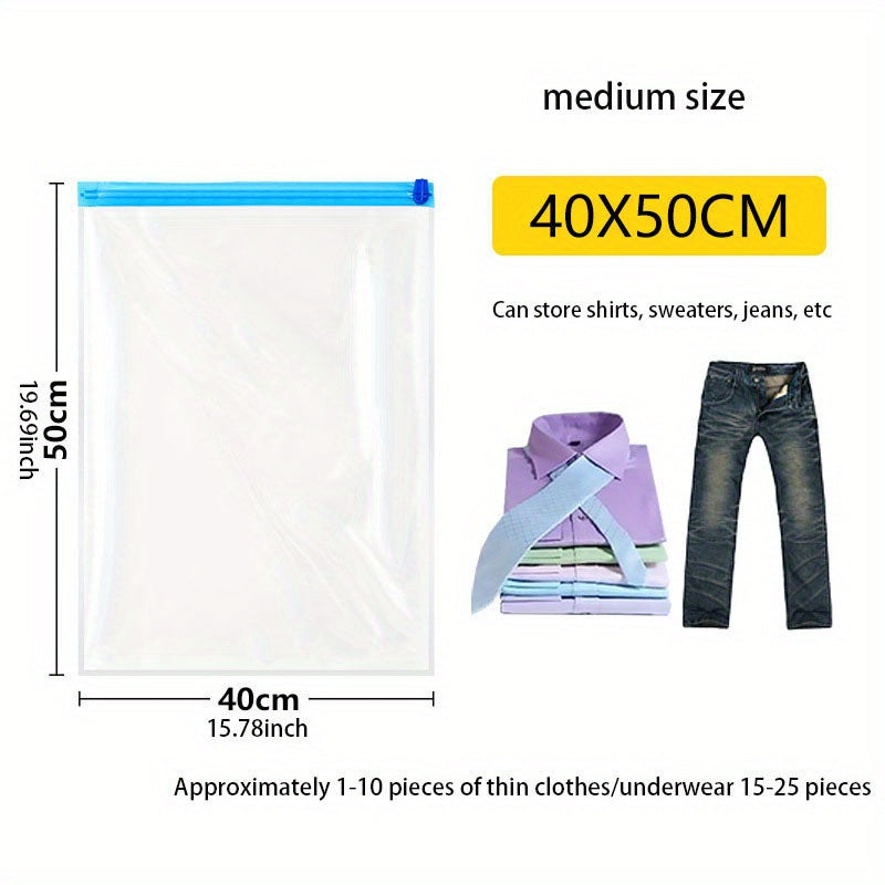 Set of 10 Vacuum Storage Bags for Travel Clothes Bedding Duvets Quilts