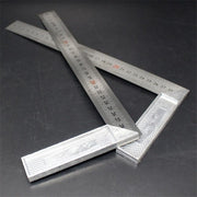 Aluminum Handle Stainless Steel Ruler Right Angle Square 250mm Tools