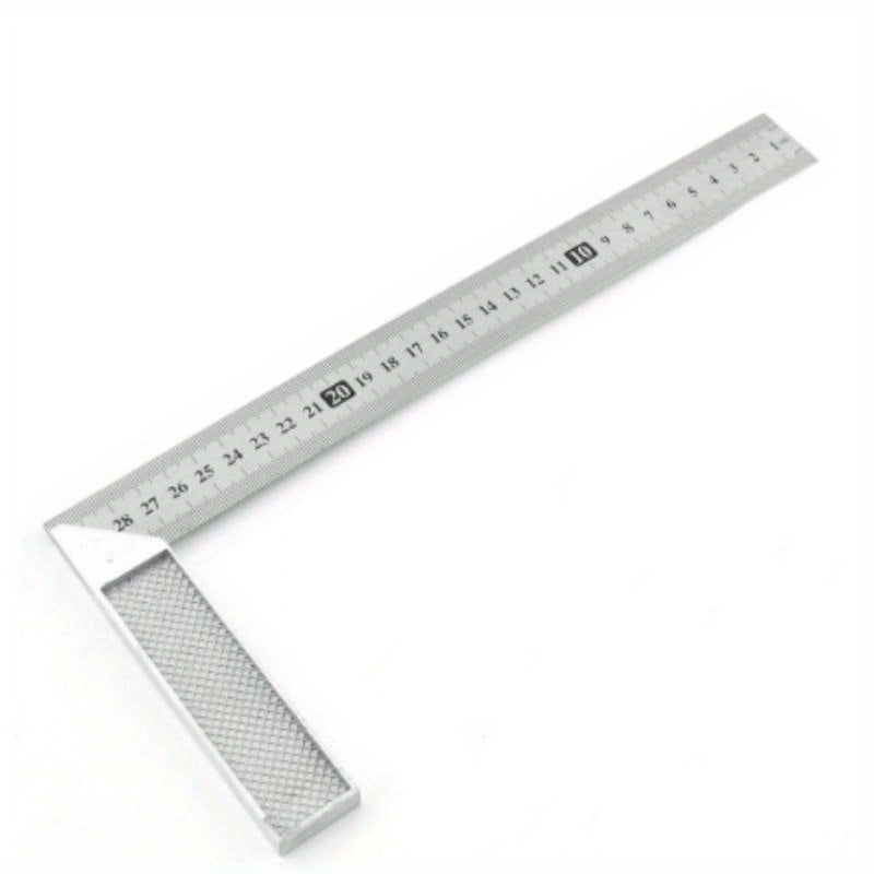 Aluminum Handle Stainless Steel Ruler Right Angle Square 250mm Tools