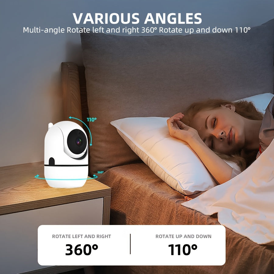 2MP HD Wireless Security Camera with Pan-Tilt-Zoom Night Vision and Auto-Tracking