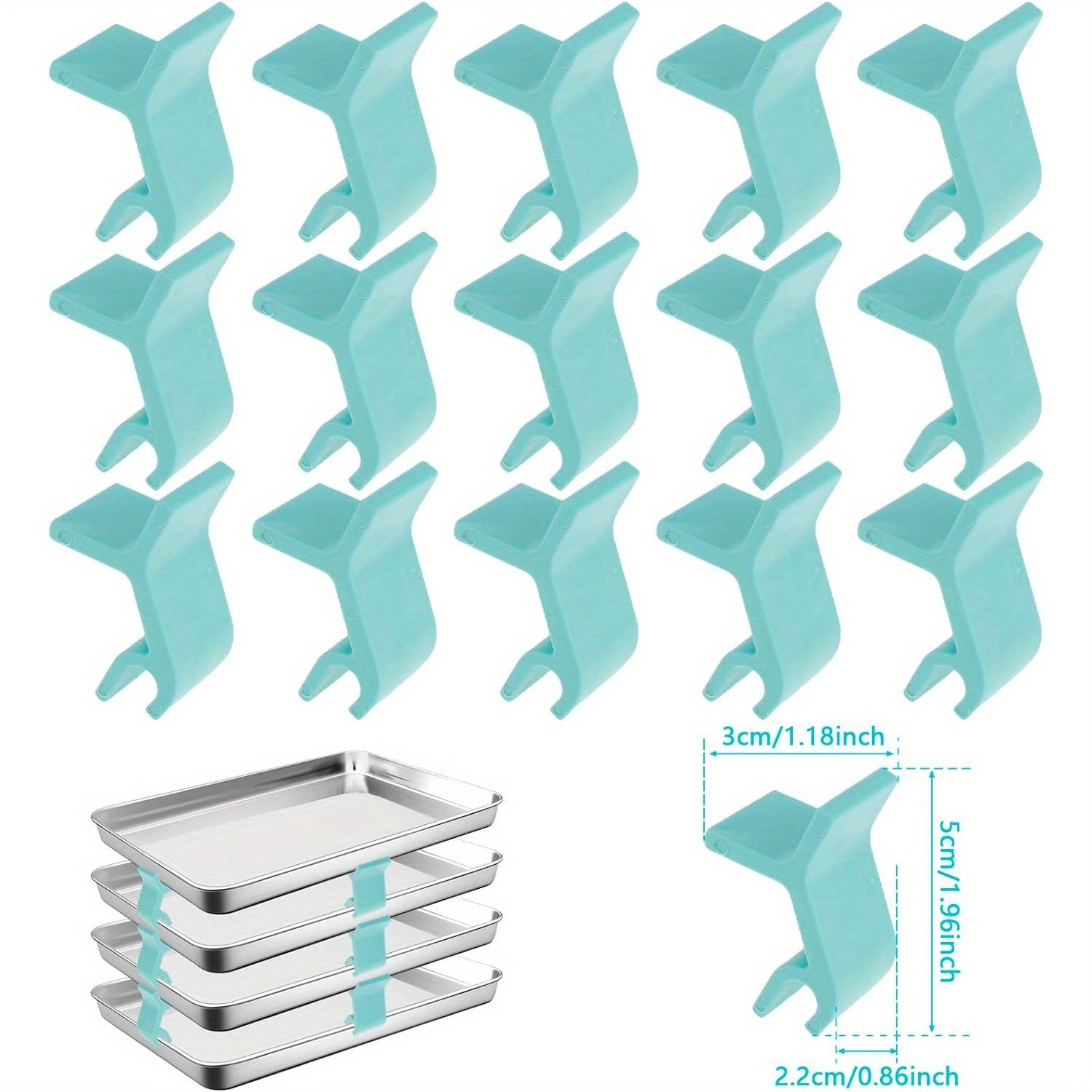 8 dona pishirish varagʻi uchun qavatlar, joyni tejash va ko‘p maqsadli foydalanish uchun muzlatgich quritgichlari bilan