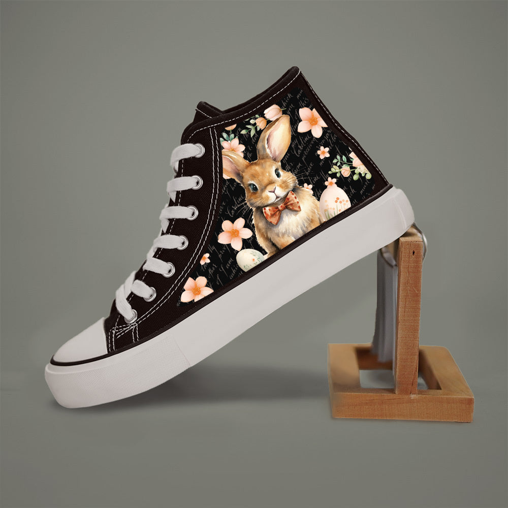 Women Black and White Casual Skate Shoes with Laces for All Seasons