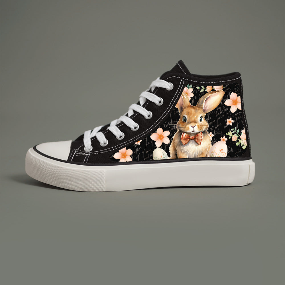 Women Black and White Casual Skate Shoes with Laces for All Seasons