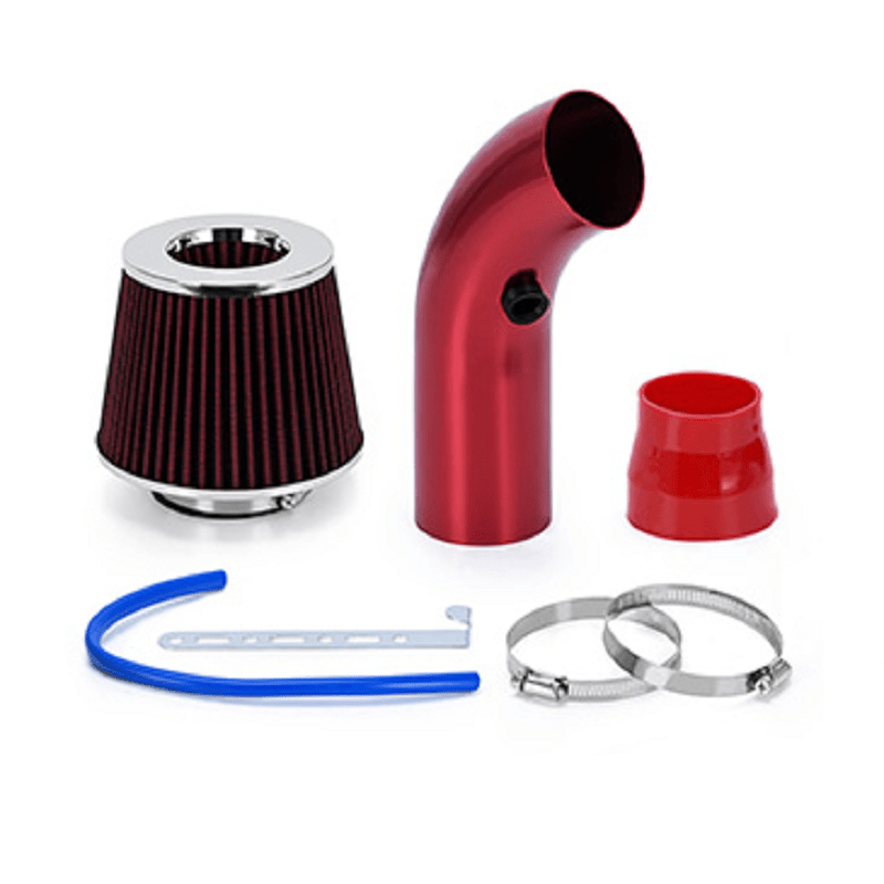 Kit de entrada de aire para coche de aleación de aluminio universal de 3 pulgadas con filtro y tubo