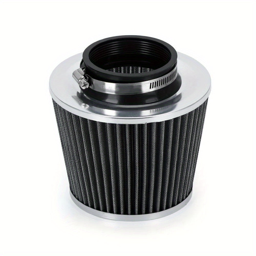 Kit de entrada de aire para coche de aleación de aluminio universal de 3 pulgadas con filtro y tubo