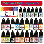 Resin Pigment Set for DIY Jewelry Making and Art Projects with Liquid Colorant