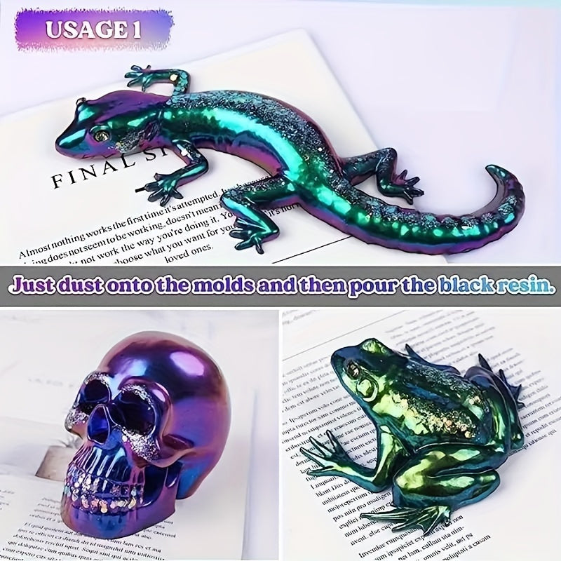 Resin Pigment Set for DIY Jewelry Making and Art Projects with Liquid Colorant