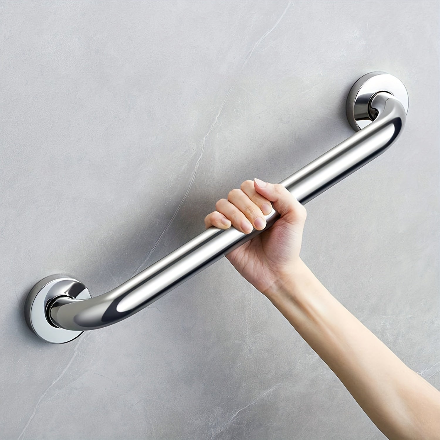 Stainless Steel Bathroom Grab Bar Handle 30.48cm or 50.8cm Traditional Style Durable 201 Material