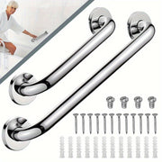 Stainless Steel Bathroom Grab Bar Handle 30.48cm or 50.8cm Traditional Style Durable 201 Material