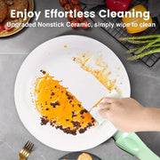 Set of 7 Non-Stick Ceramic Cookware PFOA-Free Aluminum Gas Induction