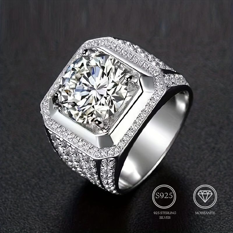 5ct dumaloq Moissanite taklif uzukasi, vintage boho uslubida, dekabr tug‘ilgan tosh uchun