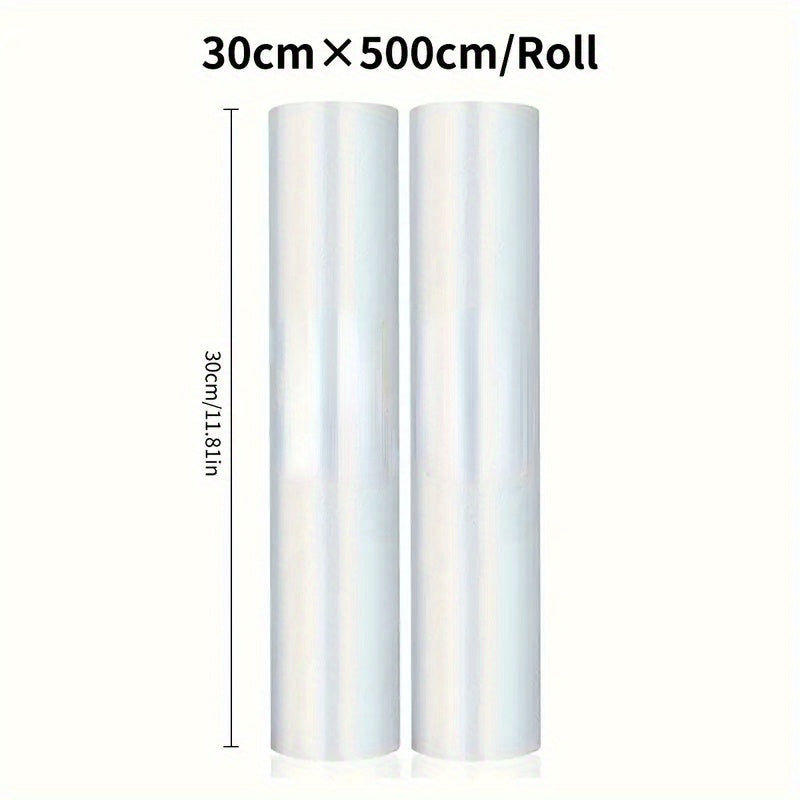 2 Rolls of 5-Meter Textured Vacuum Sealer Bags for Food Preservation and Sous Vide