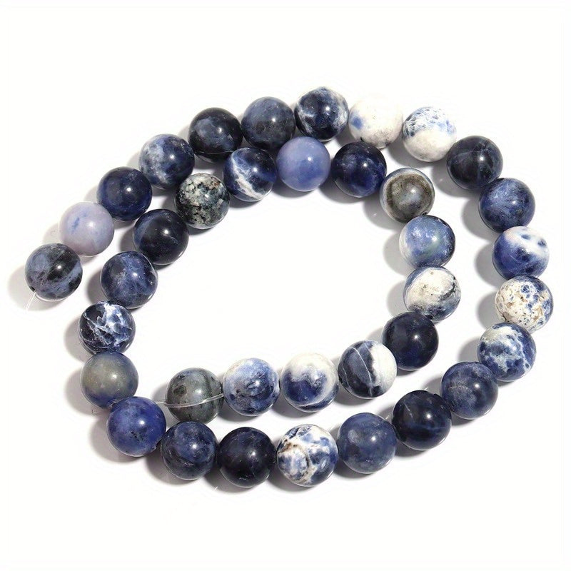 Blue Sodalite Beads Natural Stone Jewelry Making 4mm-12mm 15 Inch Strand