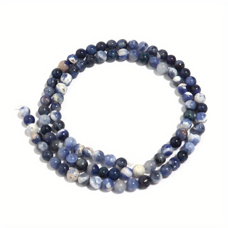 Blue Sodalite Beads Natural Stone Jewelry Making 4mm-12mm 15 Inch Strand
